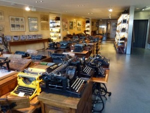 typewriters at the museum